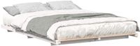 vidaXL - Bedframe - Wit - 140 x 220 cm - Massief grenenhout