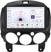 Happiq Autoradio met Bluetooth en CarPlay voor Mazda 2 (2007-2014) - Geschikt voor Apple en Android - Stereo - Navigatie - 4GB 32GB