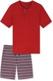 SCHIESSER Pyjama kort ' Casual Nightwear ' rood