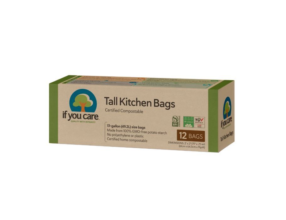 If You Care Prullenbak zakken - 49L - Recycled met trekband