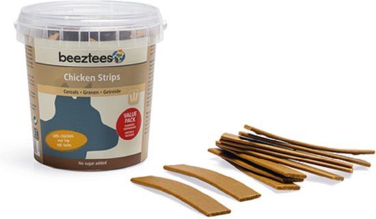 Beeztees Chicken Strips - Hondensnack - Voordeelemmer - 500 gram
