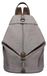 Sac à dos en toile - Sac à dos vintage - Uni - Moins de 20 litres - Sac bandoulière - Convient pour les voyages, les activités de plein air et l'école - Gris