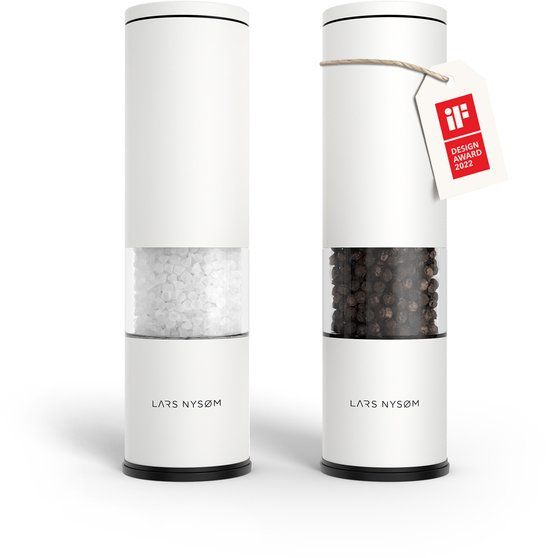 LARS NYSØM Lagom Peper en zoutmolen set - Pure White