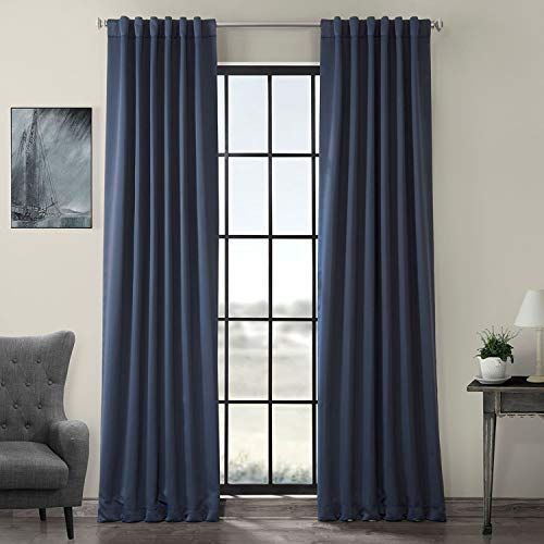 HPD Half Price Drapes Gordijn voor kamer verduisterend 50 X 108 (1 paneel), Nocturne Blue
