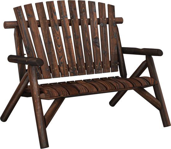 vidaXL Tuinbank 2-zits 119x85x98 cm massief vurenhout