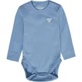 Hummel Kinderbody met lange mouwen Hmlmini Solid L/S Bee 230317 - Faded Denim - Maat 74