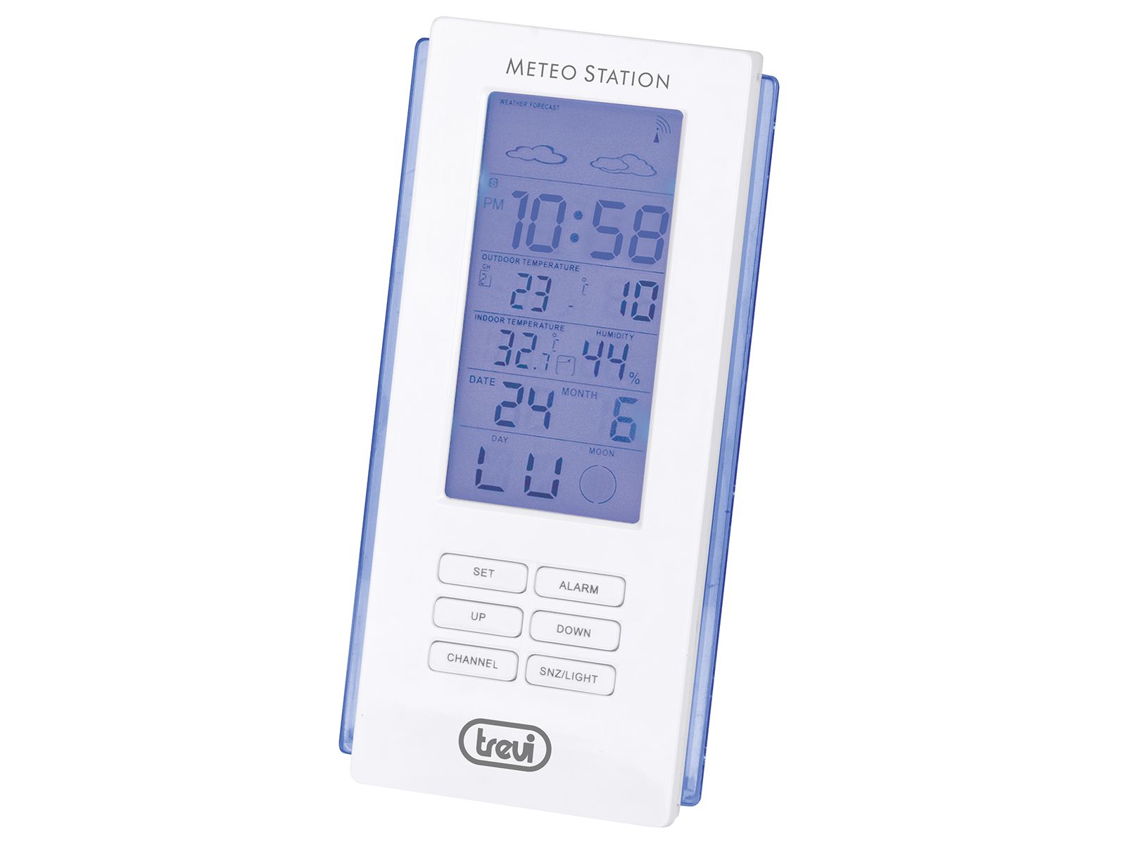 Trevi ME3108 - Draadloos Weerstation - Digitaal - Met Buitensensor - Wit