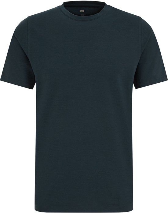 WE Fashion Heren slim fit T-shirt donkergroen Katoen XXL