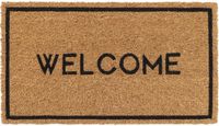 Luance Deurmat - anti slip - rechthoek - Welcome print - 60 x 33 cm