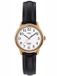 Timex Easy Reader - Dameshorloge - Wit Wijzerplaat - Zwarte Lederen Band - Gouden Kast