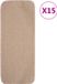 vidaXL - Trapmatten - 15 stuks - anti-slip - rechthoekig - 60x25 cm - beige