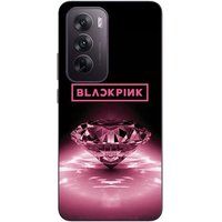 Maniacase Coque Pour Oppo Reno 12 pro 5G blackpink diamond noir et rose