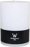 Wiedemann Bougie cylindrique/bougie pilier - grand modèle - bougie rustique - blanc - 10 x 14 cm - 100 heures de combustion
