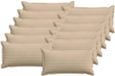 vidaXL Kussensloop 12 stuks Houten Taupe 40 x 80 cm Corduroy