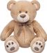 Beppe Ours en peluche Harry marron avec nœud - 33 cm