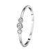 Lucardi Dames Ring met zirkonia - Ring - Cadeau - Echt Zilver - Zilverkleurig