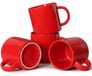 Omgoods - Set de 4 tasses à café empilables - Design unique en céramique
