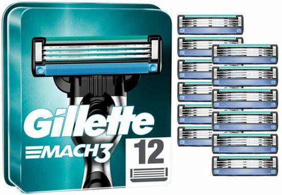 Gillette Mach3 Scheermesjes - 12 stuks - Navulmesjes voor Mannen