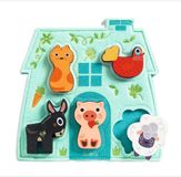 Djeco Houten Puzzel Mouki - Boerderij Speelgoed FSC Hout