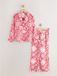 Next - Dames - Satijnen pyjama met knoopsluiting - Roze