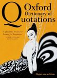 Oxford Dictionary of Quotations 8th Edition Hardcover