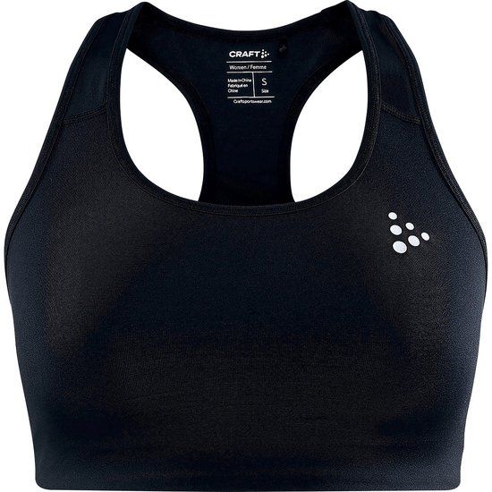 Craft Training Bra Classic Dames Sportbeha - Zwart