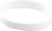 Merkloos Siliconen armbandjes - stretch - wit - polsbandjes - volwassenen