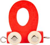 Small Foot Houten Lettertrein Rood - O