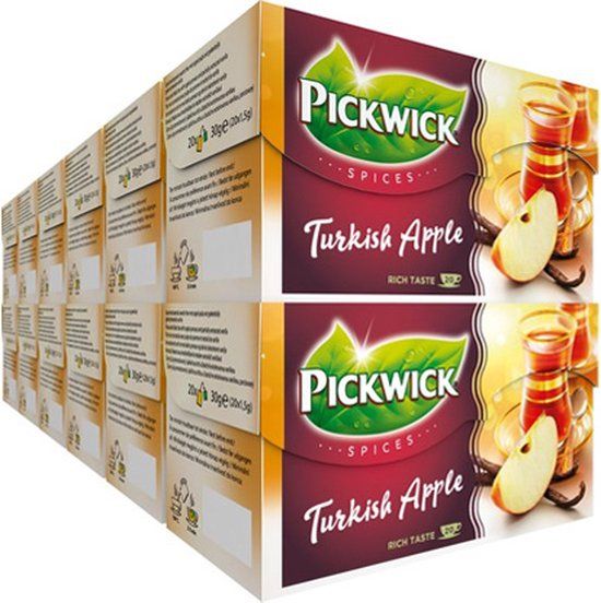 Pickwick Spices Turkish Apple Zwarte Thee - 12 x 20 theezakjes