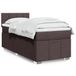 Maison Exclusive - Lit boxspring avec matelas, brun foncé, 100x200 cm, rembourré