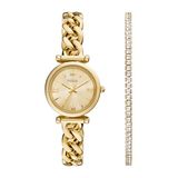 FOSSIL Dames Horloge geschenkset - Goudkleurig