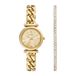 FOSSIL Dames Horloge geschenkset - Goudkleurig