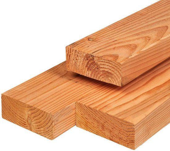 Merkloos Tuindeco Ligger Red Class Wood 6,5x14,0x300 cm