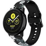 Strap-it Samsung Bracelet Grey flowers Samsung Galaxy Watch Active