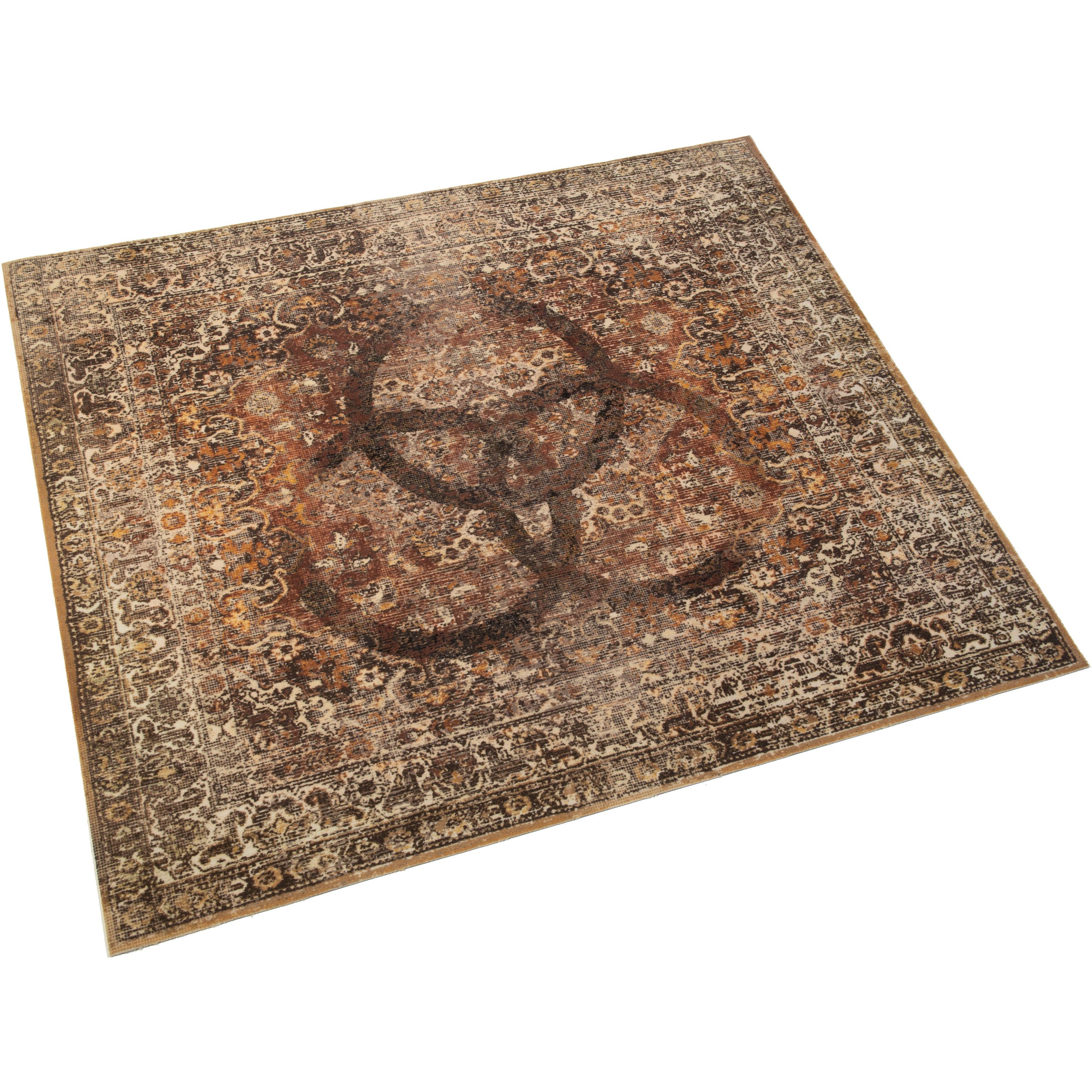 DRUMnBASE VP185-BNZII Vintage Persian Bonzo II Drum Mat - 185 x 160 cm
