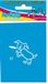 Le Sticker Family Chien avec frisbee autocollant