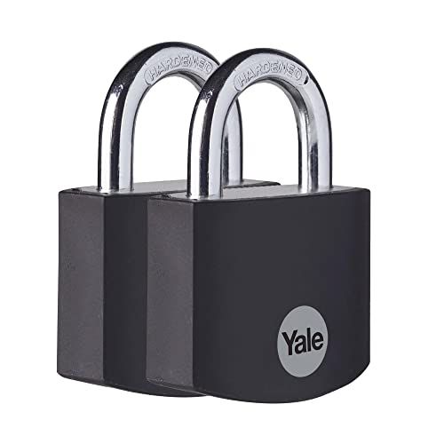 Yale YE3B/38/119/2/BK Hangslot - 38mm - Zwart - 2 Stuks