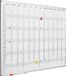 SMIT VISUAL Planbord Softline profiel 8mm, Verticaal jaar, Jaarplanner - Engelse Uitvoering - 60x90 cm incl. maand-/dagen-/cijferstroken