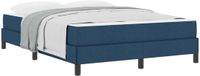 vidaXL Boxspring Bed Blauw Stof 160 x 200 cm
