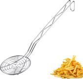 Westmark Frituurlepel Pro – Schuimspaan RVS – Pollepel voor Frieten & Co – Perfect Frituren, Blancheren & Scheppen – Zilver, Ø 15 cm