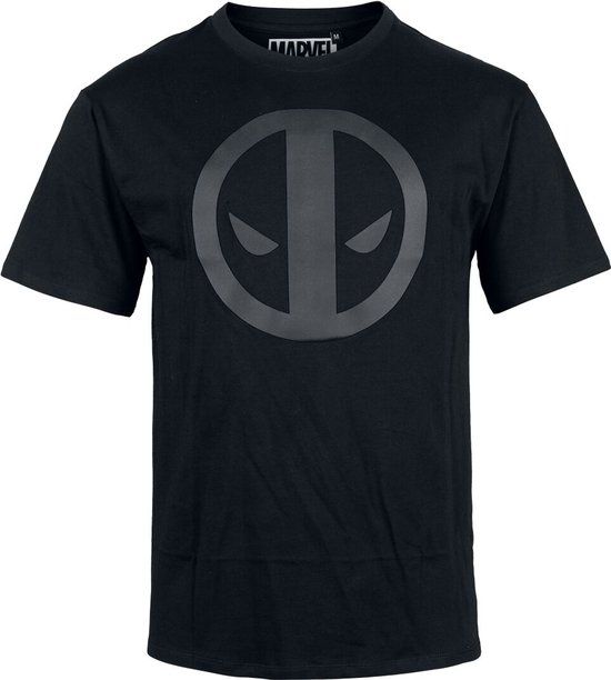 Deadpool Marvel - Deadpool - Logo Heren T-shirt - Zwart - S