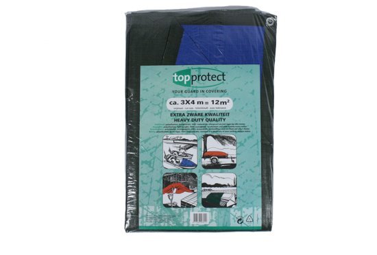 TOPPROTECT Topprotect Dekkleed Heavy Duty blauw/groen - 4x6m