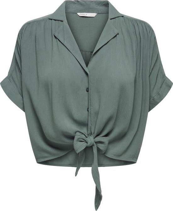 ONLY ONLPAULA LIFE Dames Blouse - Balsam Green - Maat L