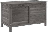 vidaXL Tuinbox - 99x49,5x58,5 cm - Massief Vurenhout - Antracietkleurig