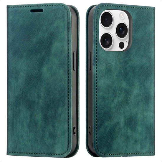 imoshion Hoesje - Geschikt voor Apple iPhone 12 Pro / 12 - Slim Bookcase - Groen