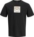 JACK&JONES JORCATSKILLS SQUARE BRANDING TEE SSCN LN Heren T-shirts Zwart Katoen Maat M