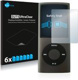 Savvies Screenprotector voor Apple iPod nano (4. Gen.) - Folie Beschermfolie transparant 6 Stuks