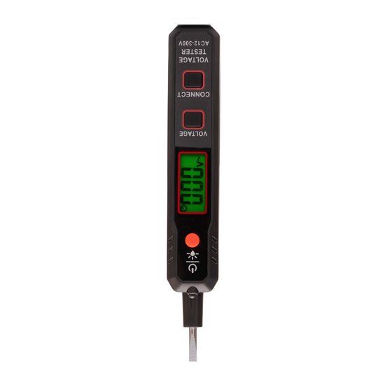 MAKA Digitale Spanningszoeker schroevendraaier - 12-300V - Digitaal display - Zwart