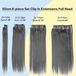 OEM Shenzhen Haorui Industrial Technology Co., Ltd. 50cm 8 Delige Set CLIP IN EXTENSIONS Haarextensies Haarstukje Glad Lichtblond