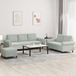 Maison Exclusive - Ensemble de canapés 3 pièces avec coussins, velours gris clair